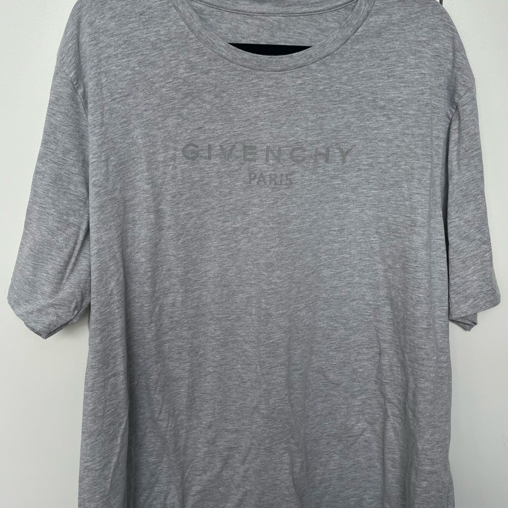 Givenchy Paris Gray Logo Short Sleeve T-Shirt Men’s Size XL